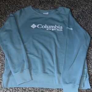 Columbia Blue Crewneck Sweater with Logo